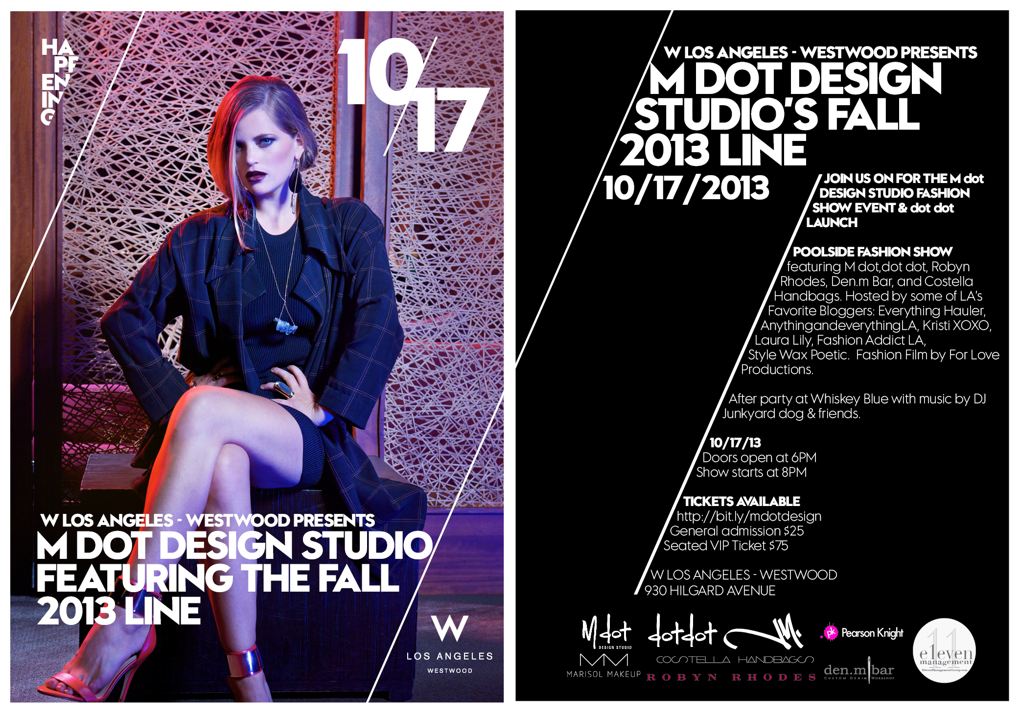 LAFW, Los Angeles Fashion Week, M Dot Design Studio, W Hotel Westwood