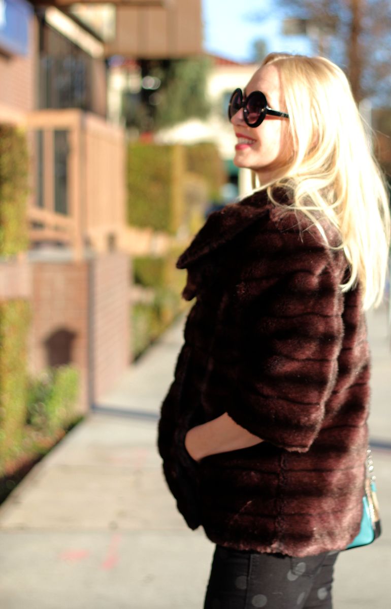 faux fur jacket, fur chubby, kate spade fur pullover, currently crushing