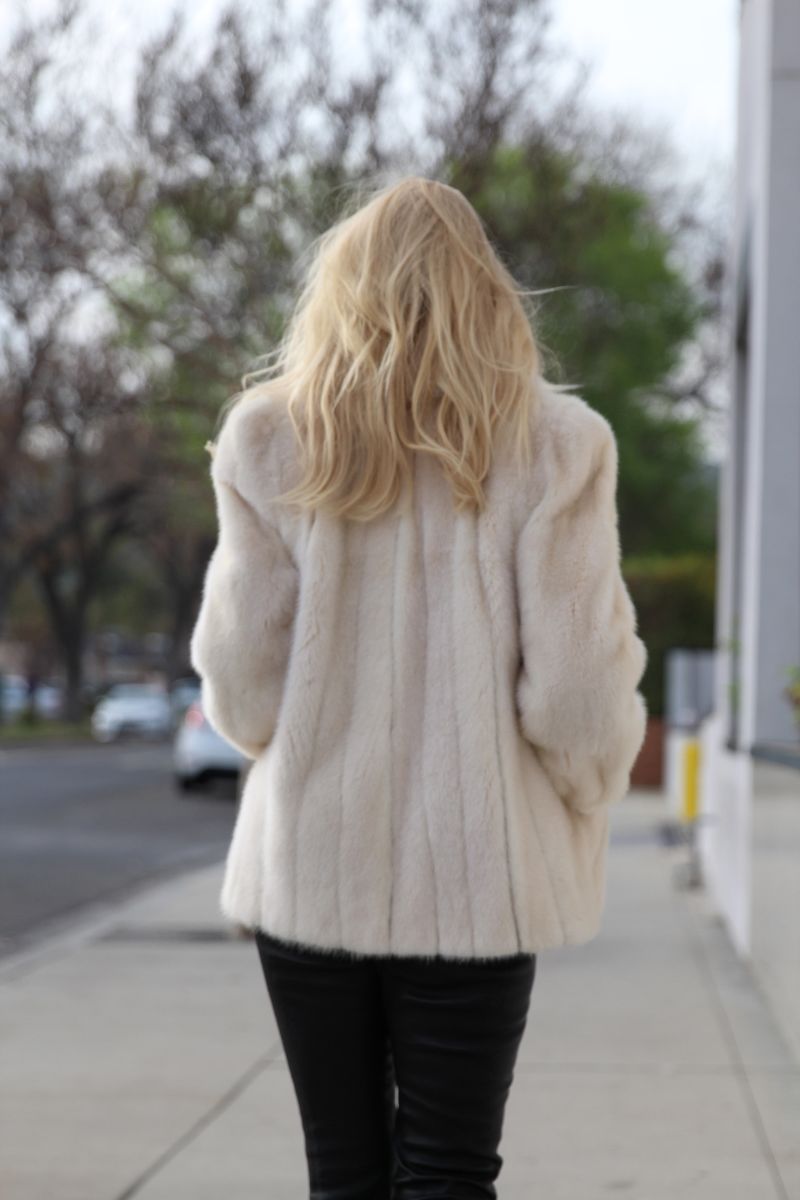 currently crushing, vintage white fur, j brand leather pants