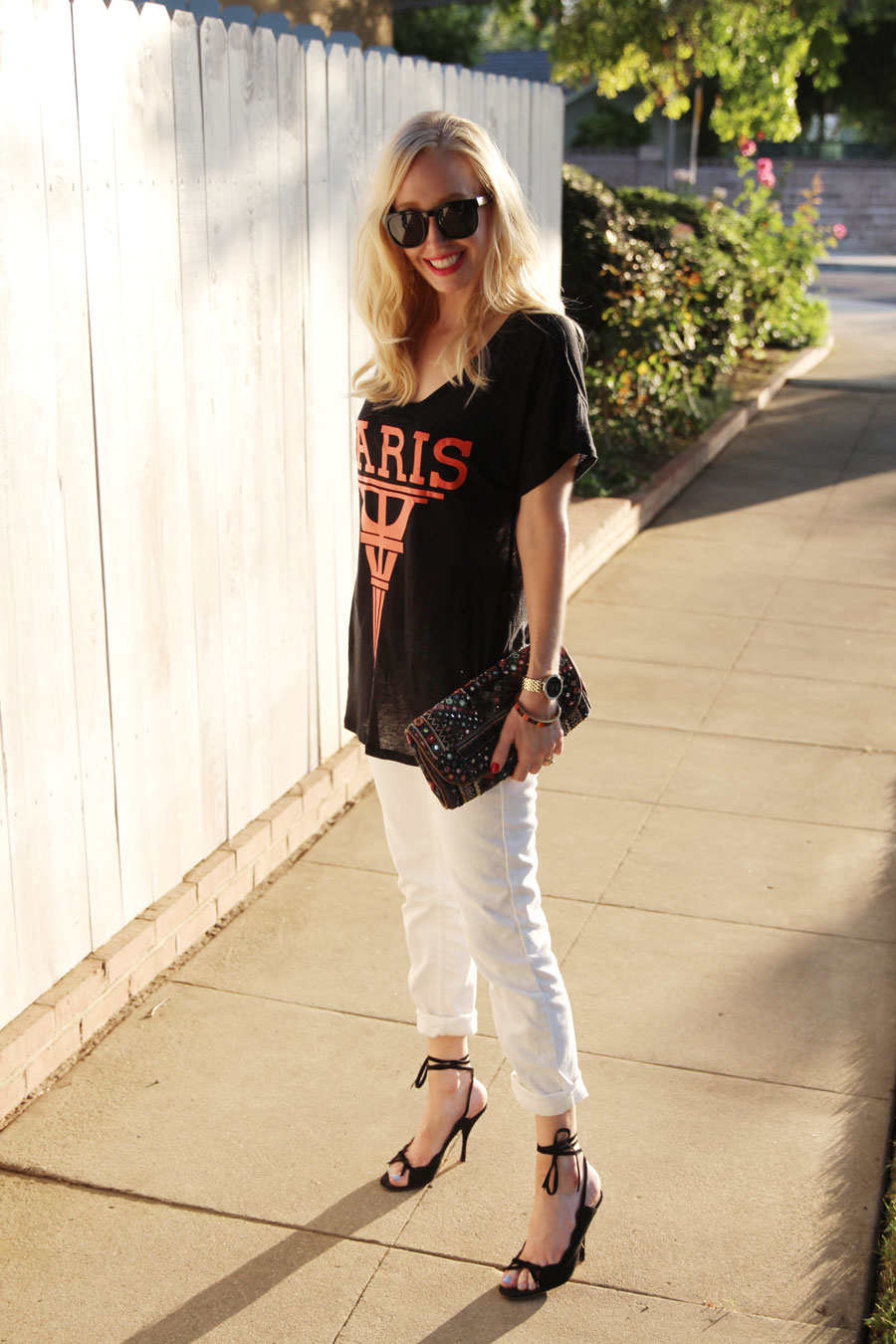 currently crushing, olivia moon eiffel tower tee, urban outfitters clutch