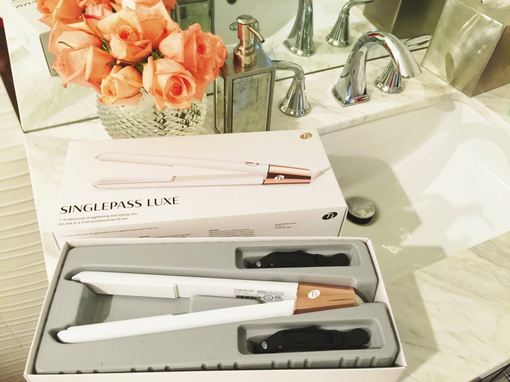 currently crushing, t3 single pass luxe straightening iron