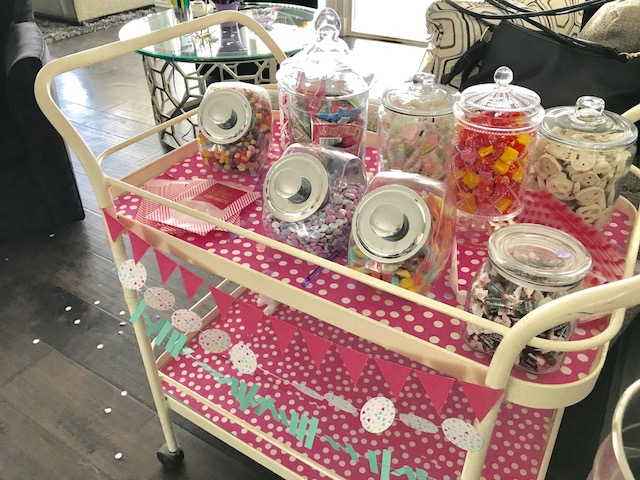 boho baby shower, how to host a baby shower, flower crown station, candy buffet cart, currently crushing, vera bradley baby backpack, vera bradley diaper backpack