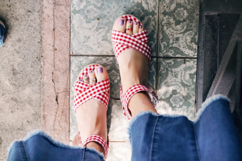 currently crushing, chinese laundry gingham sandals, chinese laundry espadrilles, chinese laundry sale nordstrom